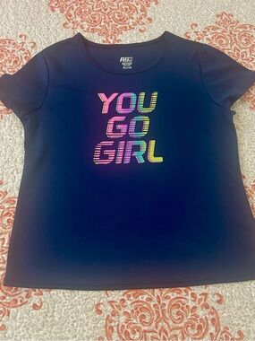 Kids RB3 Navy 'You Go Girl' Graphic Tee